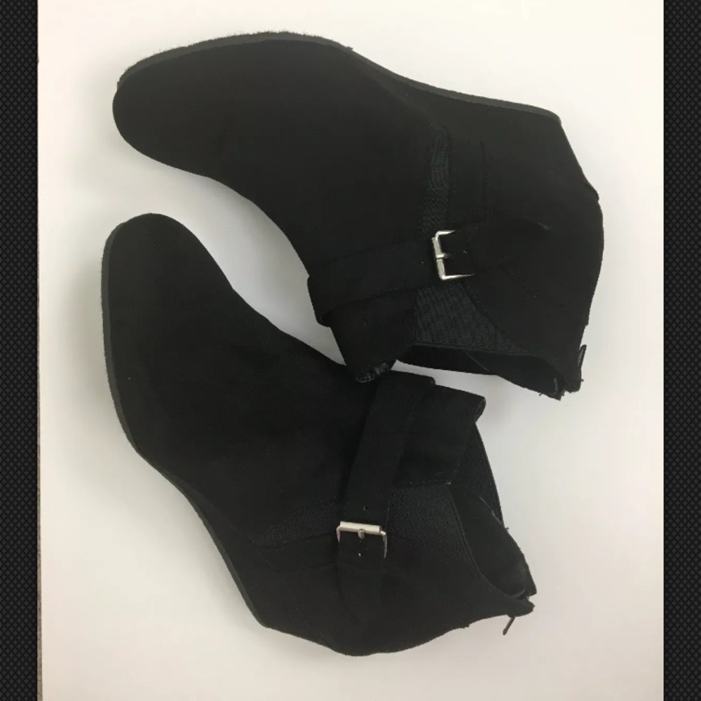 Marbella Fusion Faux Suede Wedge Booties